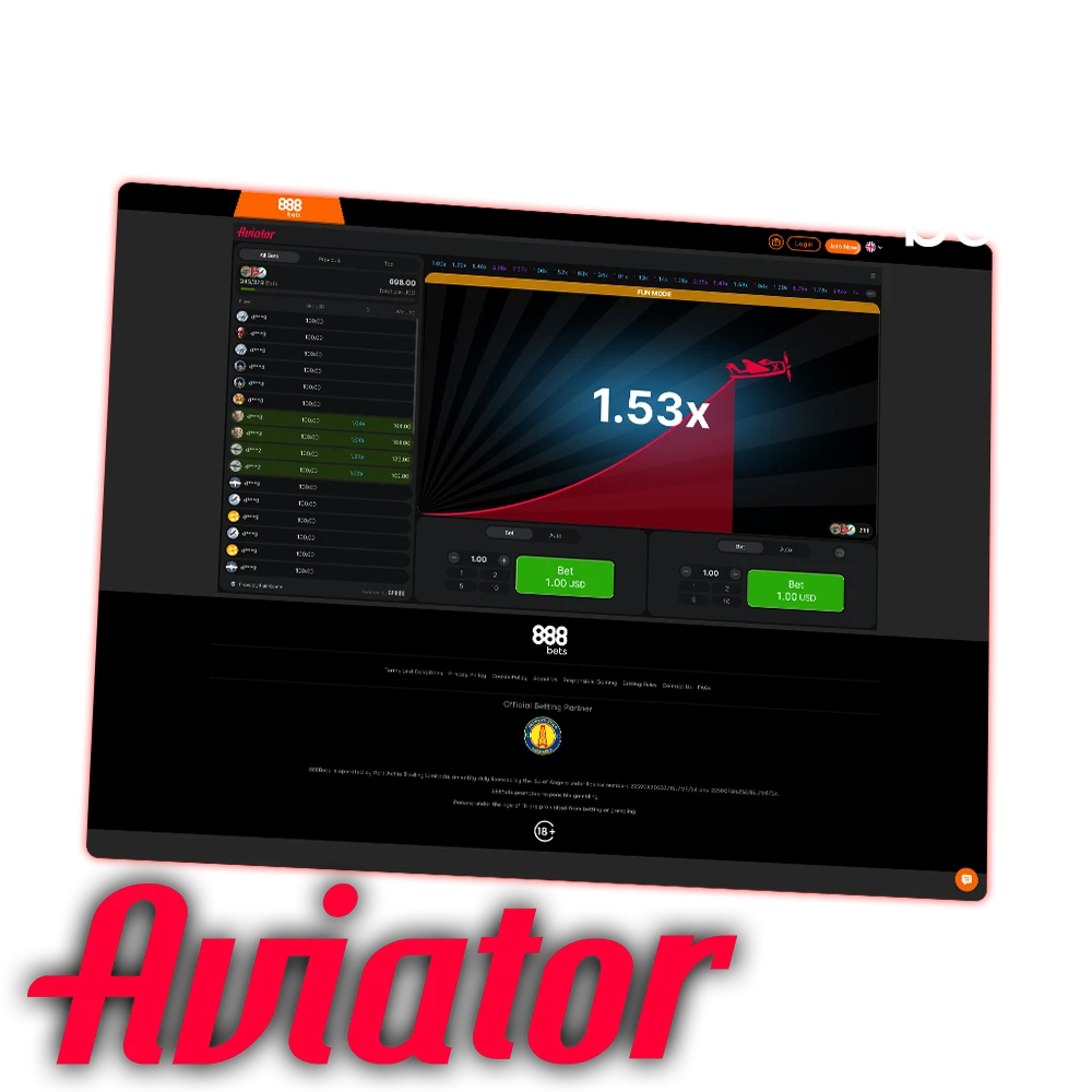 888Bets offers a streamlined Aviator experience with a regular promotions, and smooth mobile play.