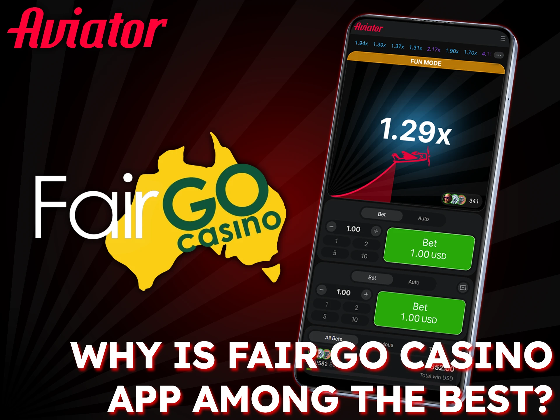 The Fair Go app offers Aviator players a seamless experience.