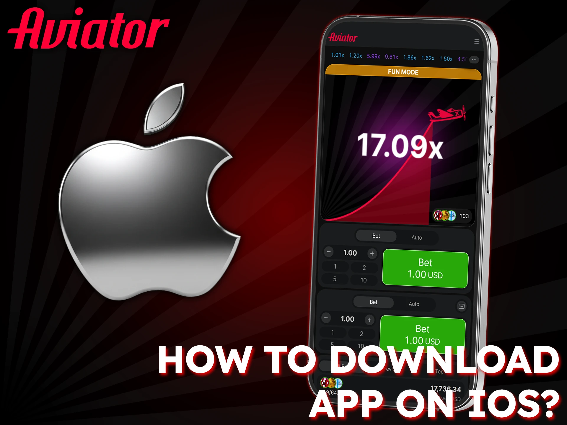 Follow the instructions to download Aviator for iOS.