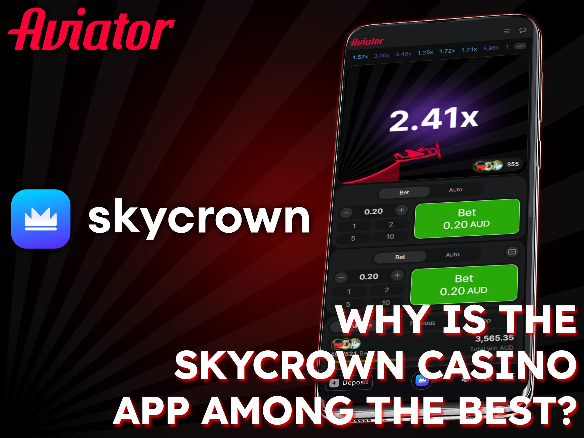 Enjoy playing Avitor in the SkyCrown app for Android and iOS.
