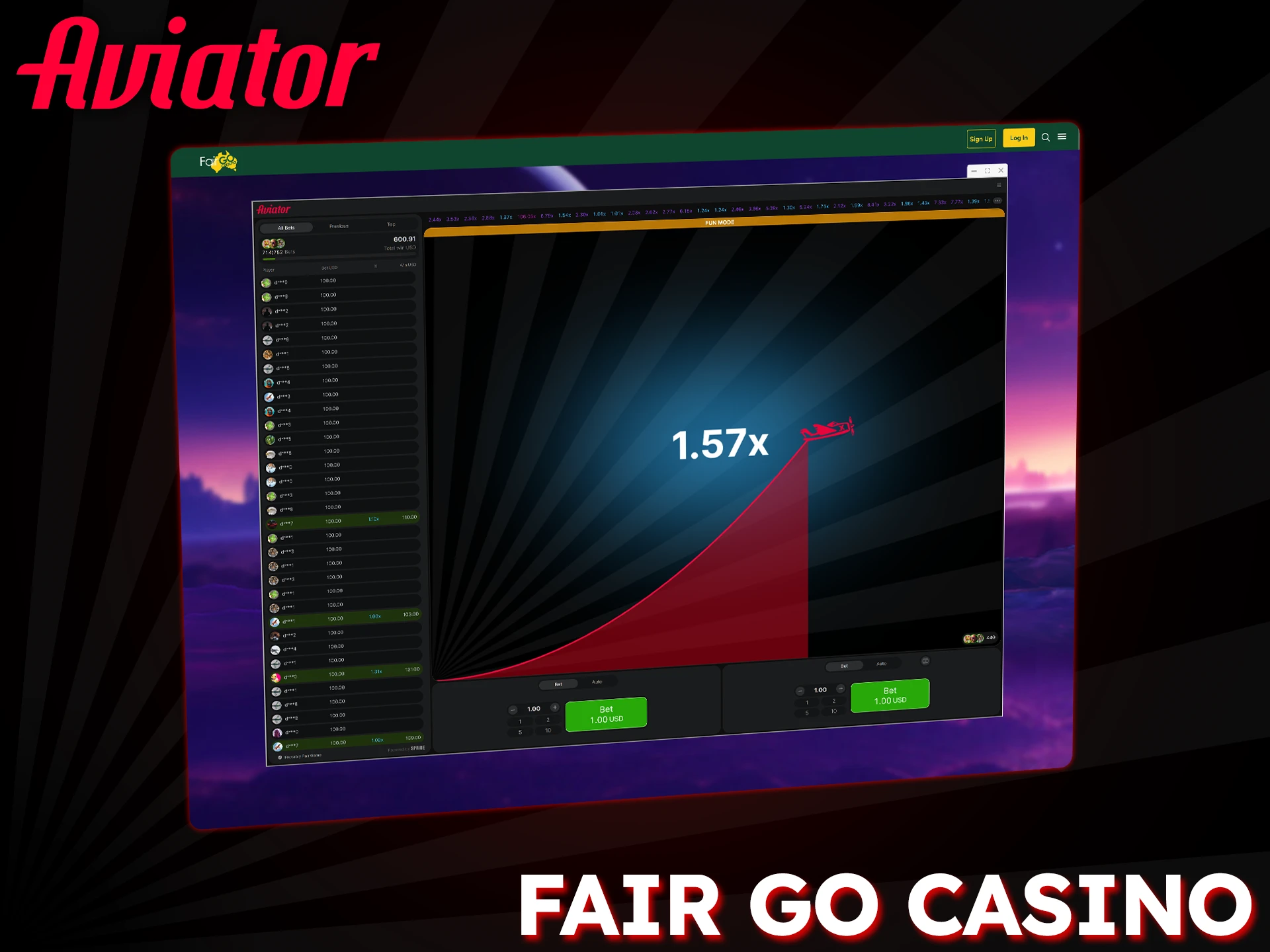 Fair Go is a reliable casino perfect for Aviator players.