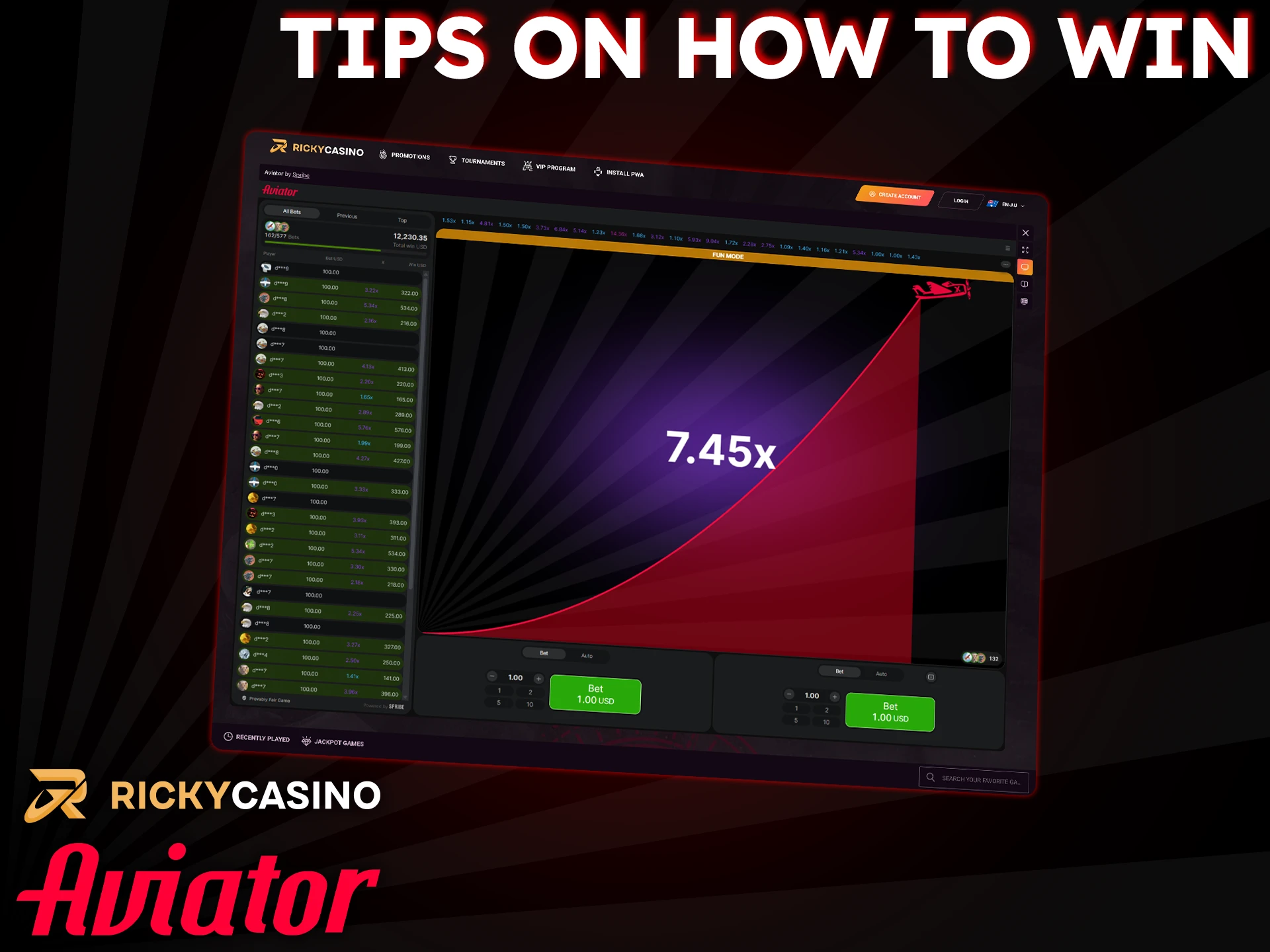 Improve your Aviator strategy with these expert tips for Ricky Casino.
