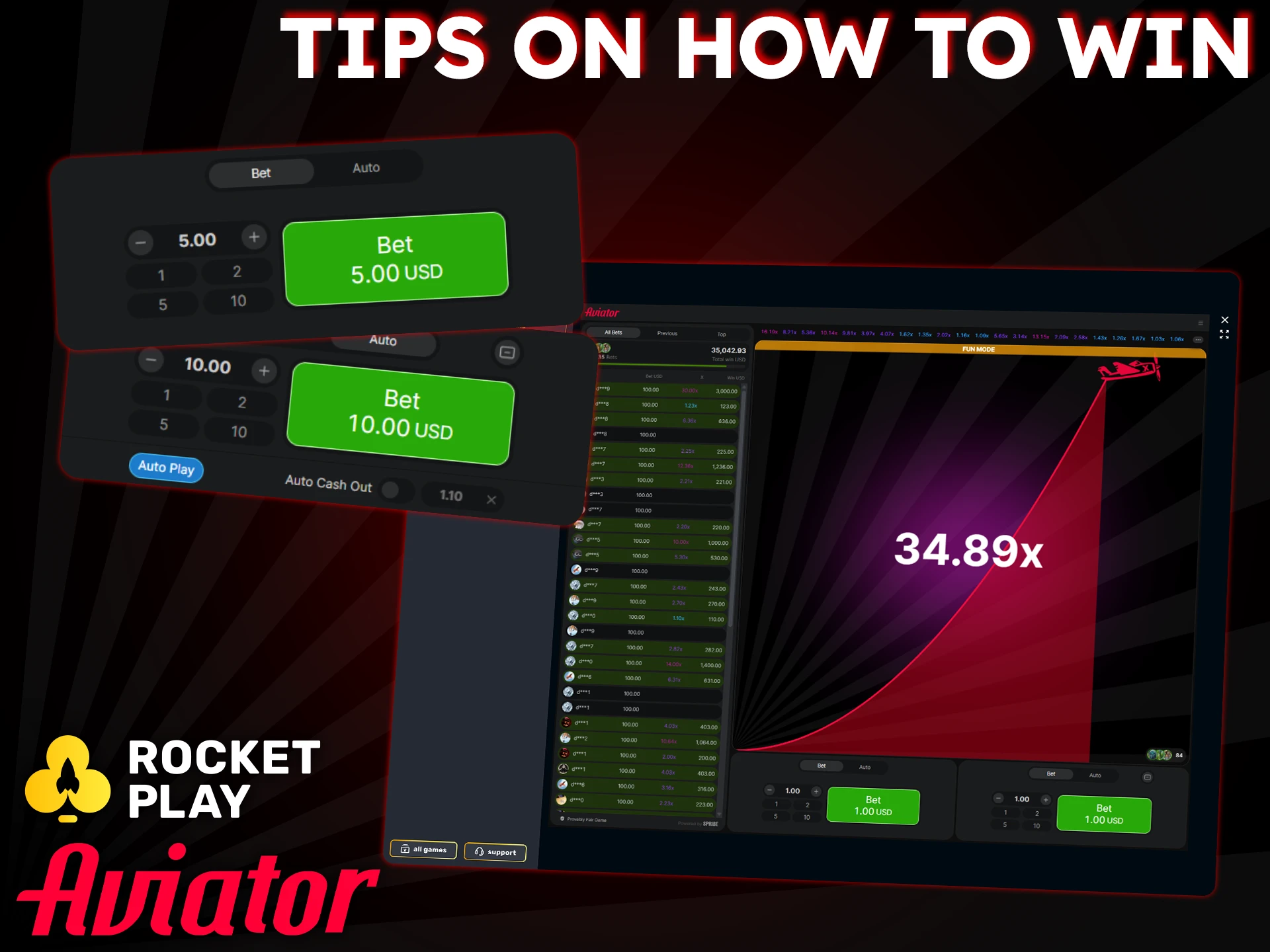 Use these tips to improve your Aviator strategy at RocketPlay.
