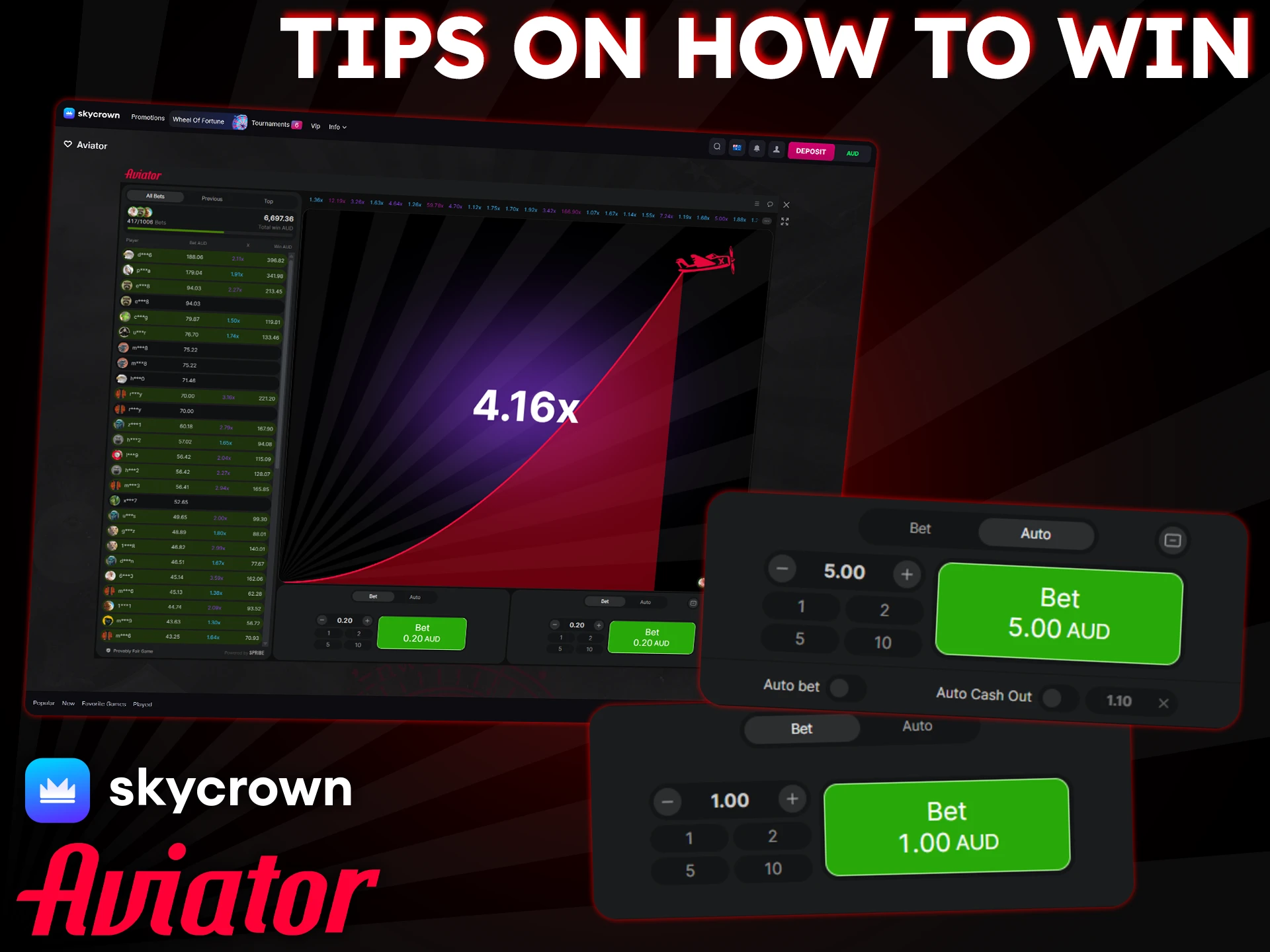 To improve your chances in Aviator at SkyCrown, create a strategy.