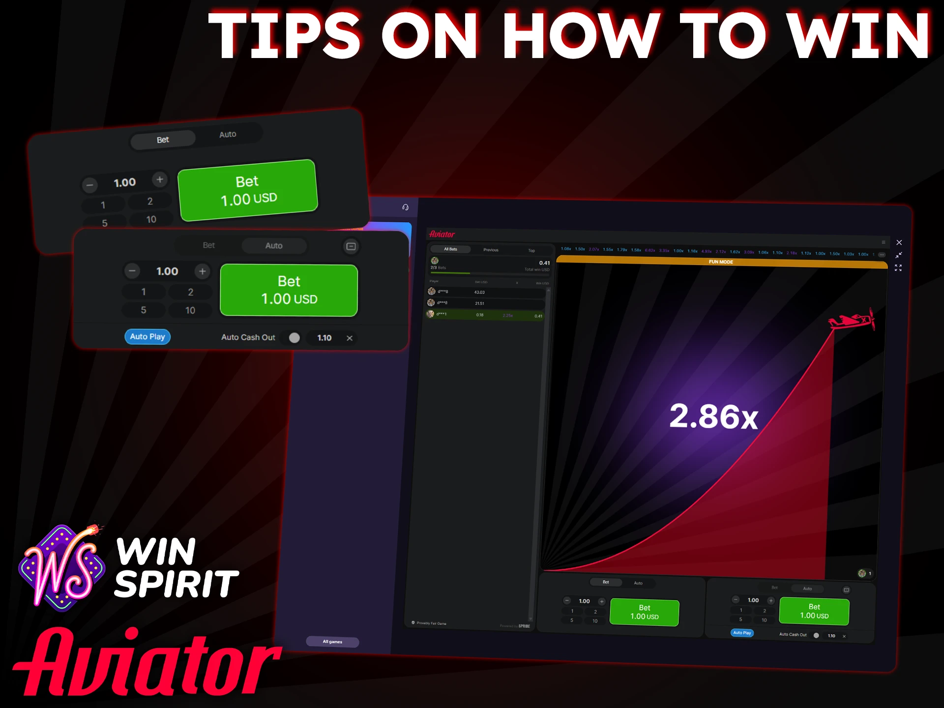 Use WinSpirit strategy and bonuses to win more in Aviator.